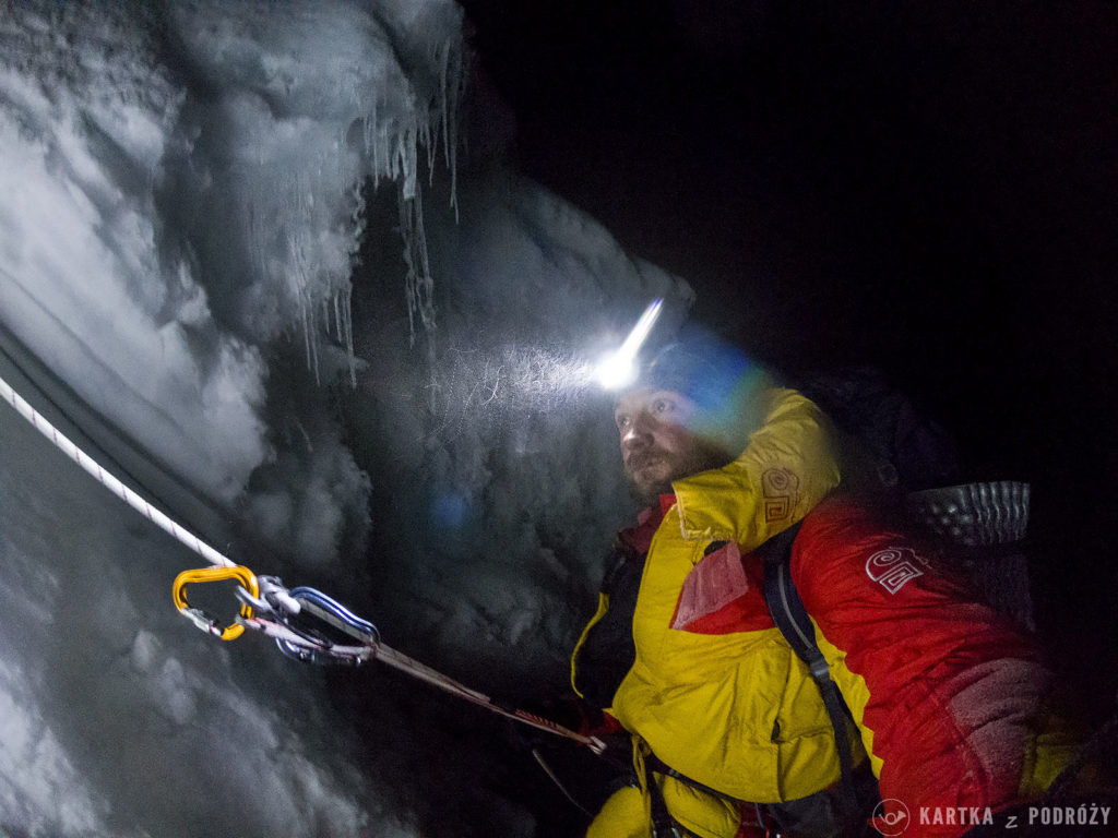 Wyprawa na Manaslu: powrót z ataku szczytowego.